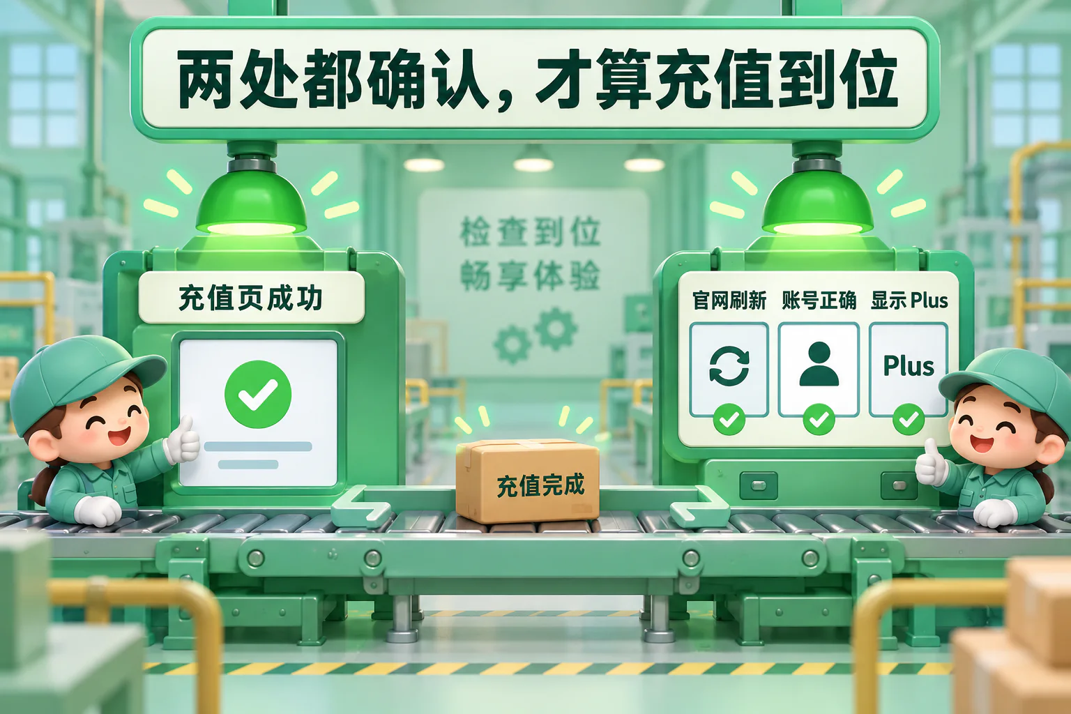 两处都确认,才算充值到位