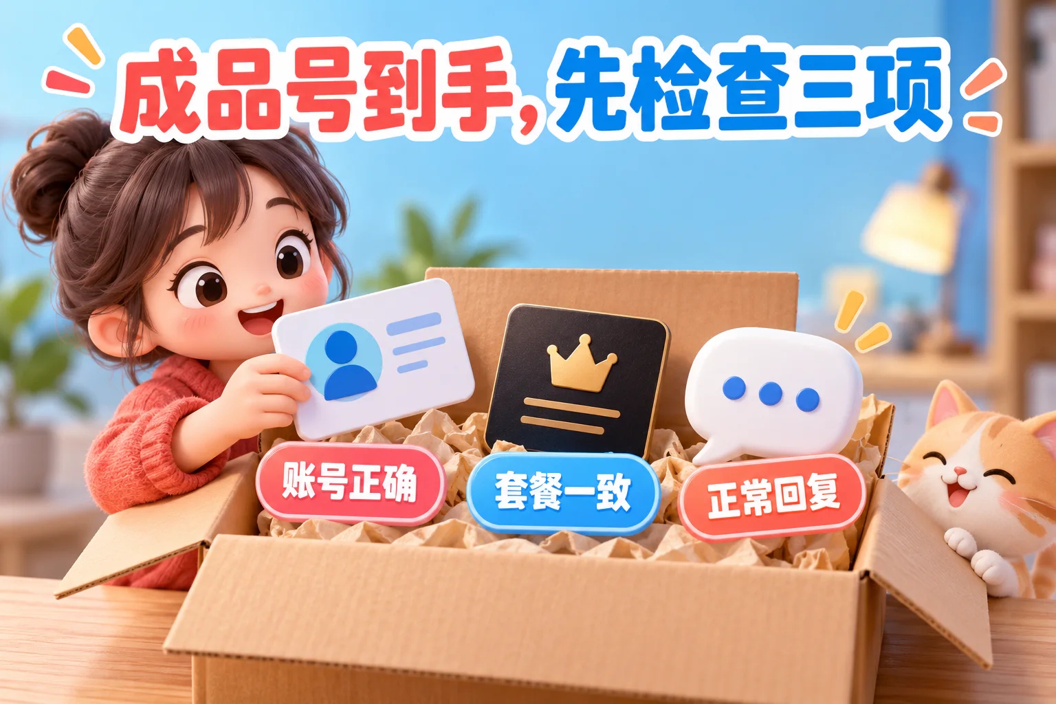 成品号到手,先检查三项
